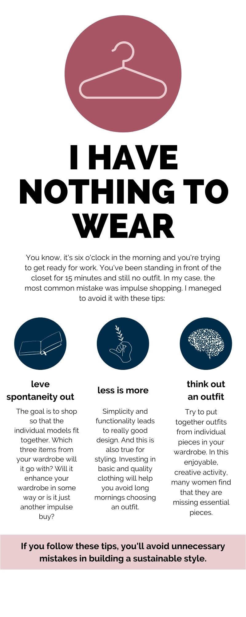 why you have nothing to wear and 3 ways how to change it
